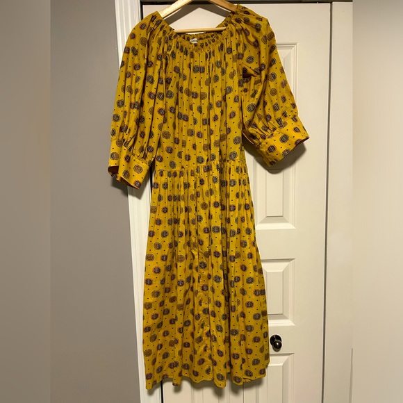 Toteme cotton print midi dress - Picture 2 of 11